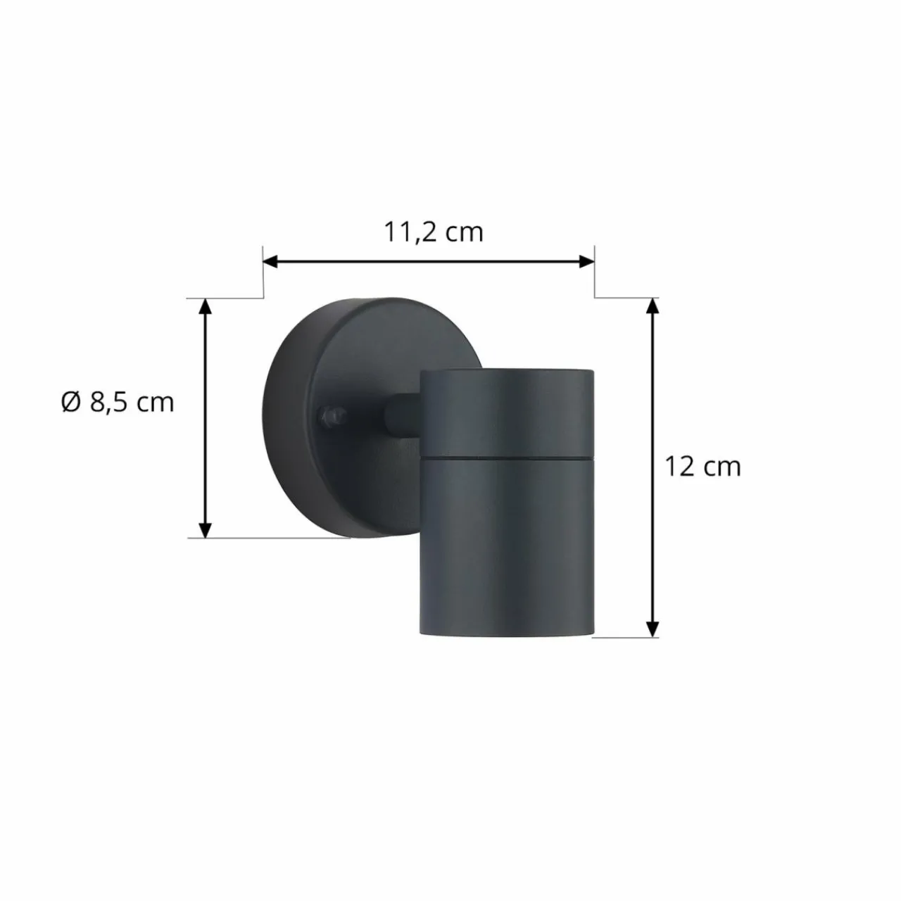 applique_dextrieur_lindby_inaye_gu__cm_noir_aluminium_1.webp Lindby Applique d'extérieur Inaye, GU10, 12 cm, noir, aluminium^ Appliques Murales Extérieures