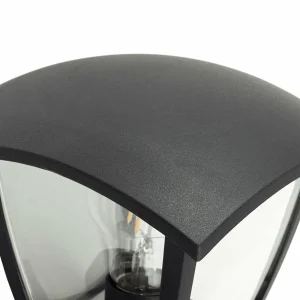 Lindby Applique d'extérieur Isidoro, noir, lanterne, plastique^ Luminaires De Terrasse