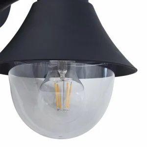 Lindby Applique d'extérieur Keicy, noir, plastique, IP44^ Appliques Murales Extérieures
