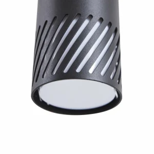 Lindby Applique d'extérieur Lurinda, noir, aluminium, Ø 10,5 cm^ Luminaires De Terrasse