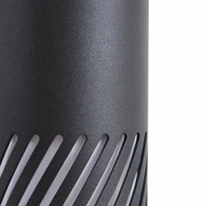 Lindby Applique d'extérieur Lurinda, noir, aluminium, Ø 10,5 cm^ Luminaires De Terrasse
