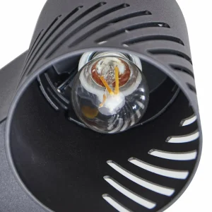Lindby Applique d'extérieur Lurinda, noir, aluminium, Ø 10,5 cm^ Luminaires De Terrasse