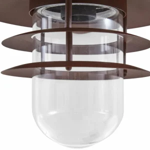 Lindby Applique d'extérieur Meliora, brun rouille, IP44^ Luminaires De Terrasse