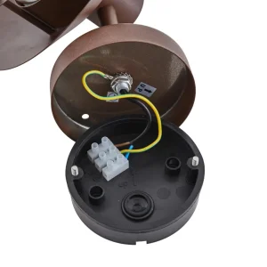 Lindby Applique d'extérieur Meliora, brun rouille, IP44^ Luminaires De Terrasse