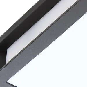 Lindby Applique d'extérieur Sivana, noir, aluminium, 26 cm x 26 cm^ Luminaires De Terrasse