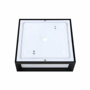 Lindby Applique d'extérieur Sivana, noir, aluminium, 26 cm x 26 cm^ Luminaires De Terrasse