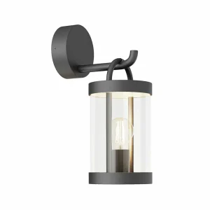 Lucande Applique d'extérieur Cassian, IP54, aluminium, gris foncé^ Appliques Murales Extérieures