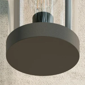 Lucande Applique d'extérieur Cassian, IP54, aluminium, gris foncé^ Appliques Murales Extérieures