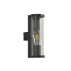 Lucande Applique d'extérieur Zanta, hauteur 28,2 cm, IP65, noir^ Luminaires De Terrasse