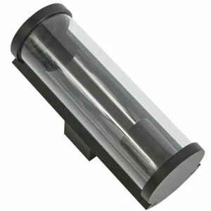Lucande Applique d'extérieur Zanta, hauteur 28,2 cm, IP65, noir^ Luminaires De Terrasse