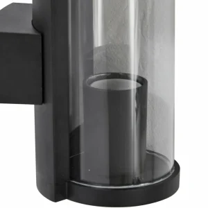 Lucande Applique d'extérieur Zanta, hauteur 19,7 cm, IP65, noir^ Luminaires De Terrasse
