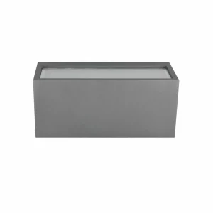 Trio Lighting Applique d'extérieur Mayenne, anthracite, Up- & Downlight, angulaire^ Luminaires De Terrasse