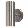 Konstsmide Applique d'extérieur Modena acier inox, à 2 lampes^ Appliques Murales Extérieures