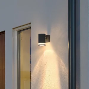 Konstsmide Applique d'extérieur Modena fente, 1 lampe noire^ Appliques Murales Extérieures