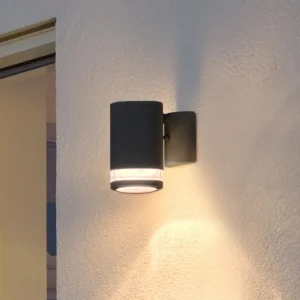 Konstsmide Applique d'extérieur Modena fente, 1 lampe noire^ Appliques Murales Extérieures