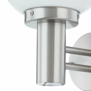Lindby Applique d'extérieur Nada en inox^ Appliques Murales Extérieures