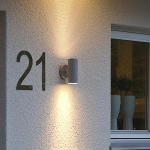 Konstsmide Applique d’extérieur New Modena à 2 lampes grise^ Appliques Murales Extérieures