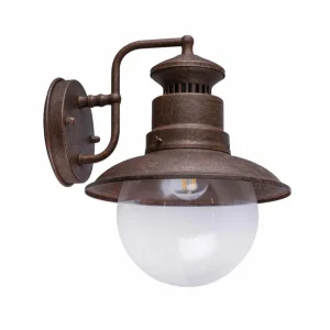 Globo Applique d'extérieur Sella acier inox rouille^ Appliques Murales Extérieures
