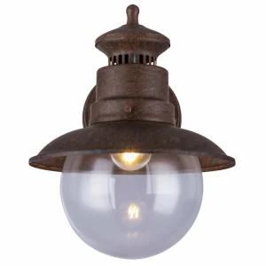 Globo Applique d'extérieur Sella acier inox rouille^ Appliques Murales Extérieures