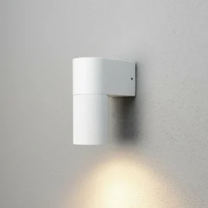 Konstsmide Applique d'extérieur Temi, blanc, largeur 11 cm, aluminium^ Appliques Murales Extérieures