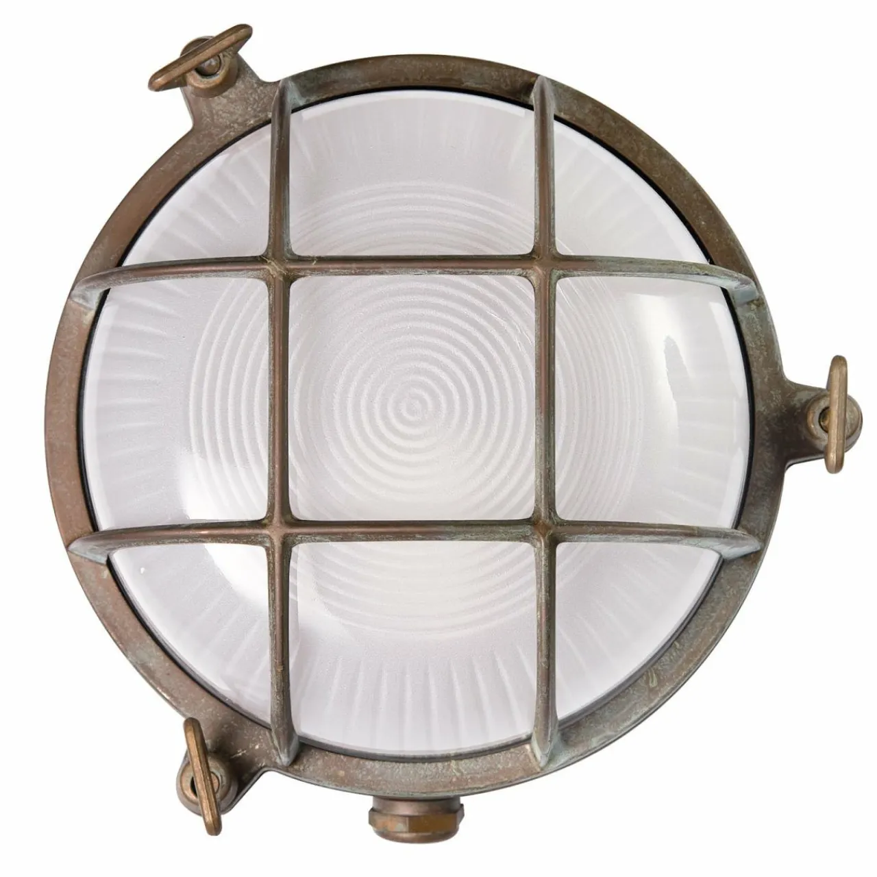 applique_dextrieur_tortuga_laiton_ancienopale_5.webp Moretti Luce Applique d'extérieur Tortuga, laiton ancien/opale^ Appliques Murales Extérieures