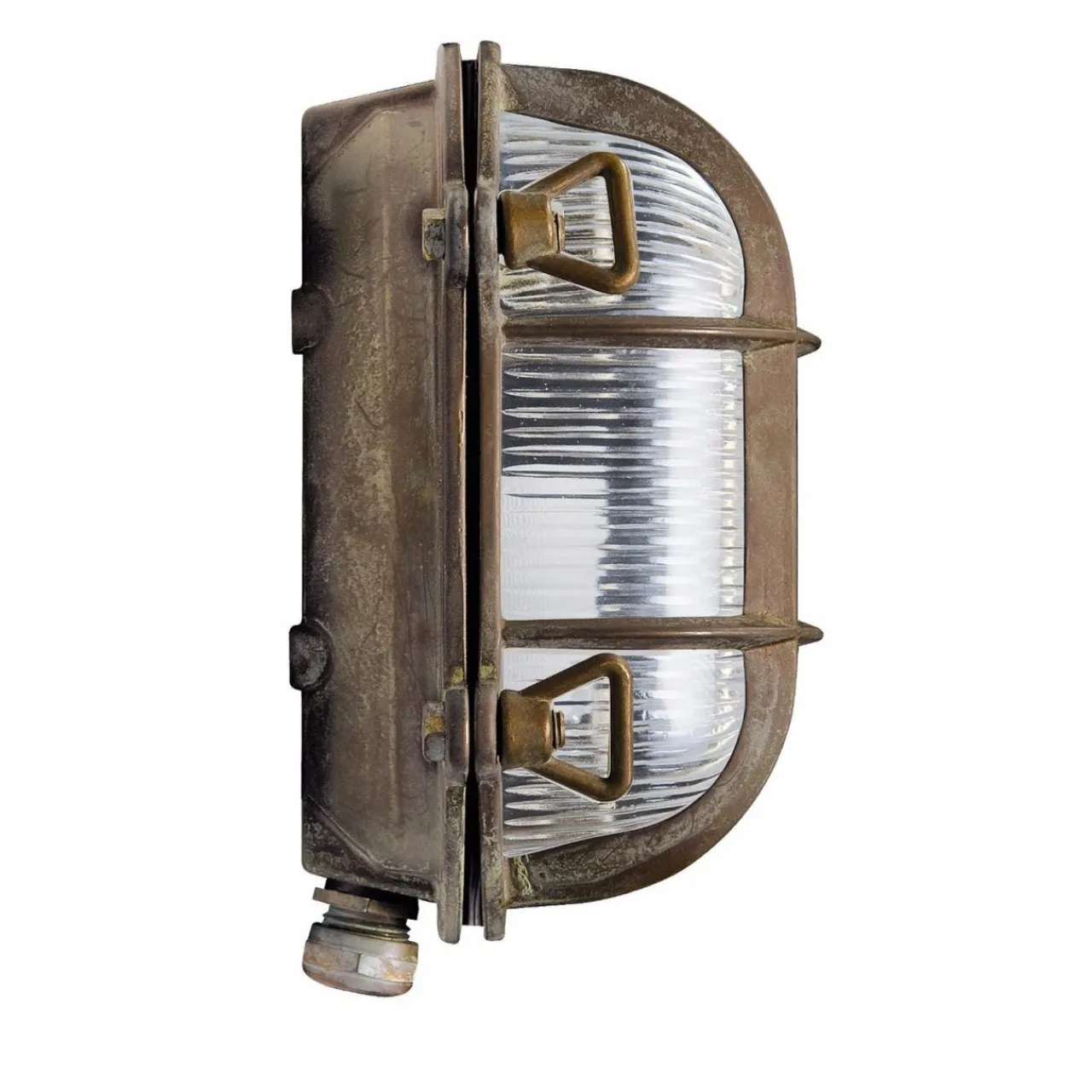 applique_dextrieur_tortuga_ovale_cm_laiton_ant_1.webp Moretti Luce Applique d'extérieur Tortuga ovale 17cm laiton ant^ Appliques Murales Extérieures