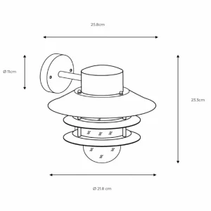 Lucide Applique d'extérieur Zico, noir^ Appliques Murales Extérieures