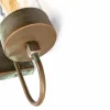 Moretti Luce Applique ext. Silindar 3355, laiton ancien/transp.^ Appliques Murales Extérieures
