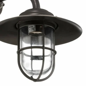 Moretti Luce Applique extérieur Chalet laiton bruni transparent^ Appliques Murales Extérieures