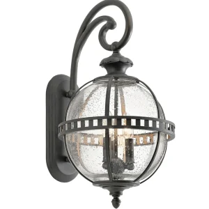 KICHLER Applique extérieur Halleron Ø 30,5 cm londonderry^ Appliques Murales Extérieures