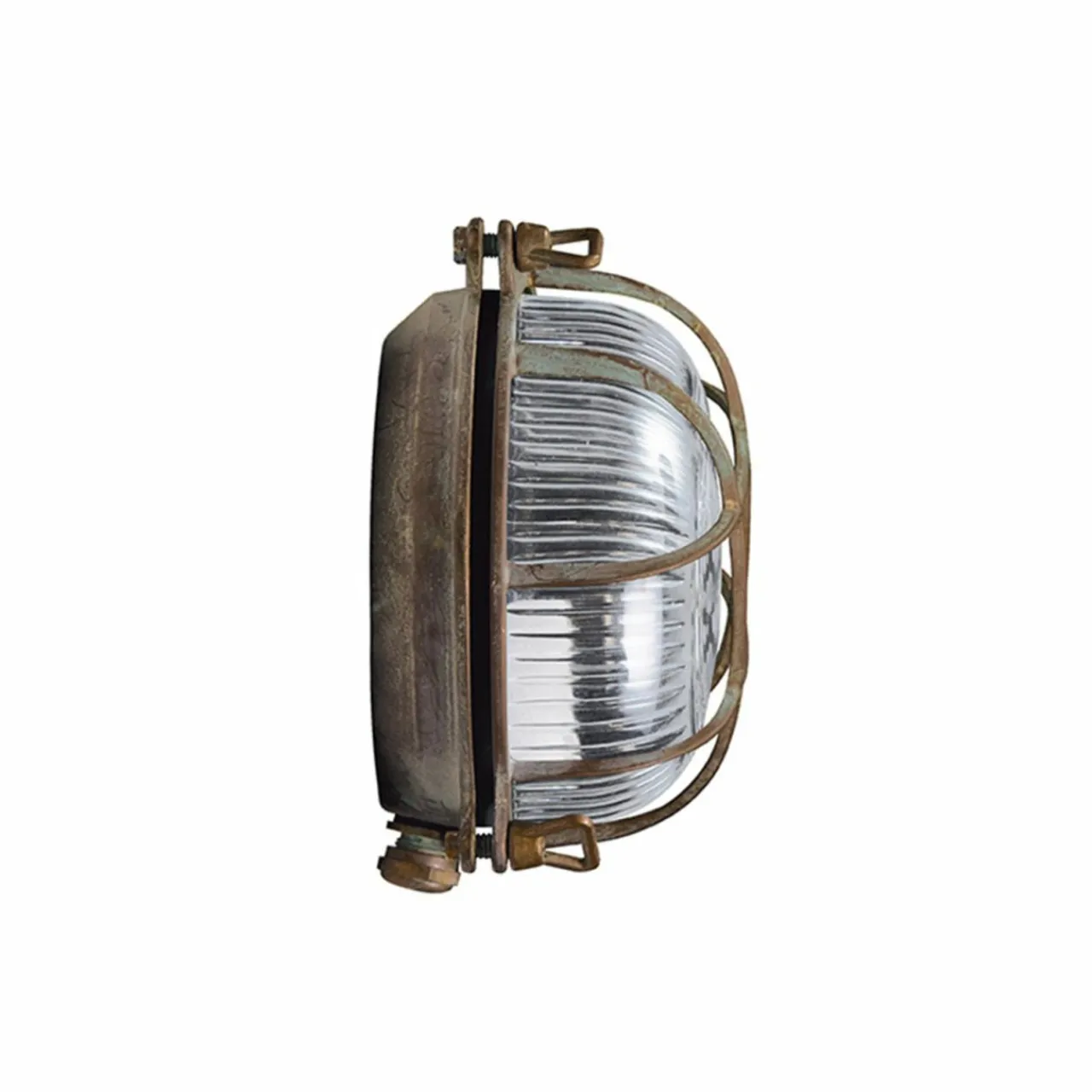 applique_extrieur_tortuga_laiton_antique_verre_0.webp Moretti Luce Applique extérieur Tortuga, laiton antique, verre^ Appliques Murales Extérieures