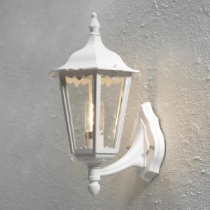 Konstsmide Applique Firenze, debout, 48 cm, blanche^ Appliques Murales Extérieures