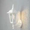 Konstsmide Applique Firenze demi-coupe, capteur, blanche^ Appliques D'Extérieur Avec Détecteur