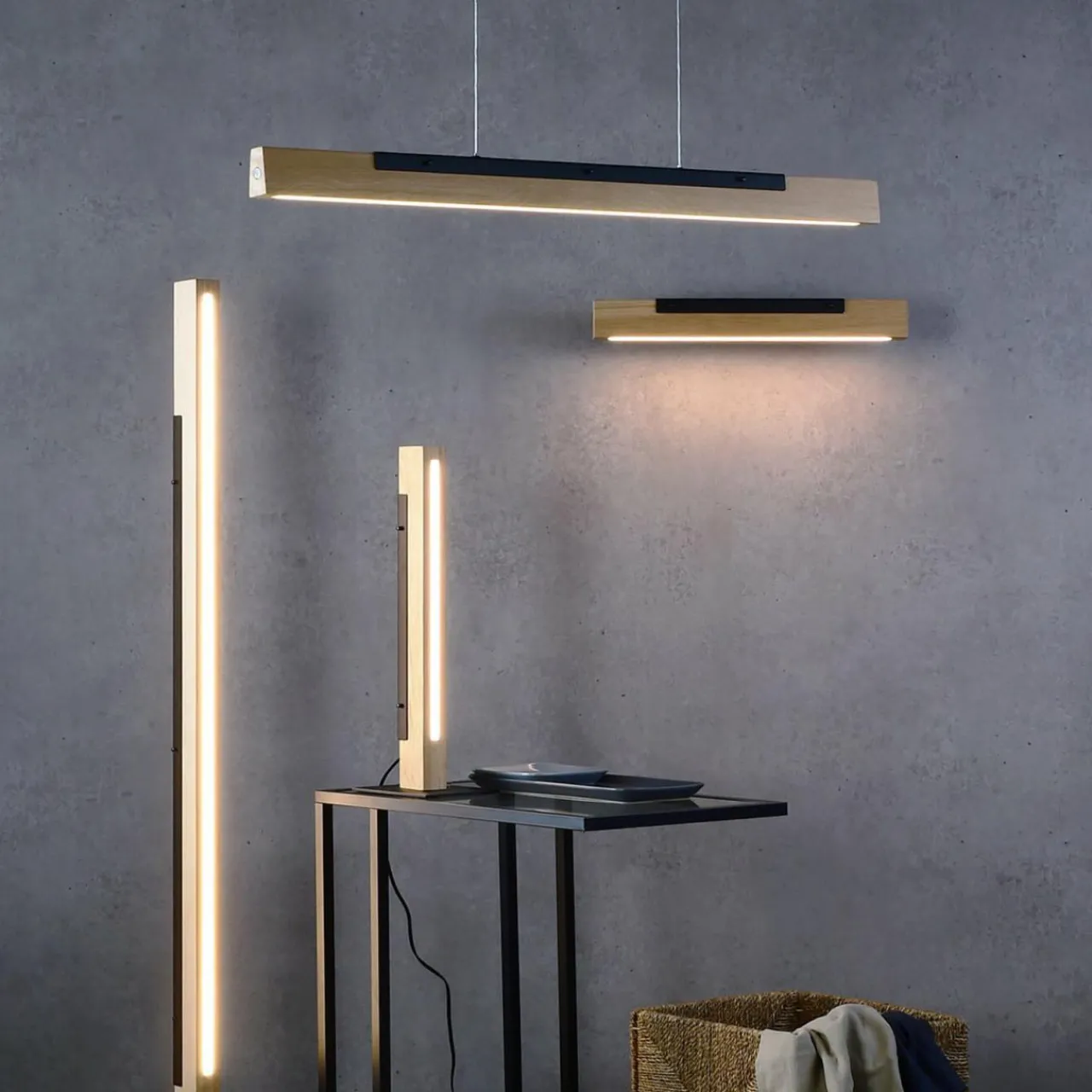 applique_led_madera_rayonnant_vers_le_bas_chne_1.webp Deko-Light Applique LED Madera rayonnant vers le bas, chêne^ Luminaires Durables