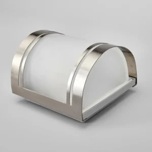 Lindby Applique Lenea esthétique en inox^ Appliques Murales Extérieures