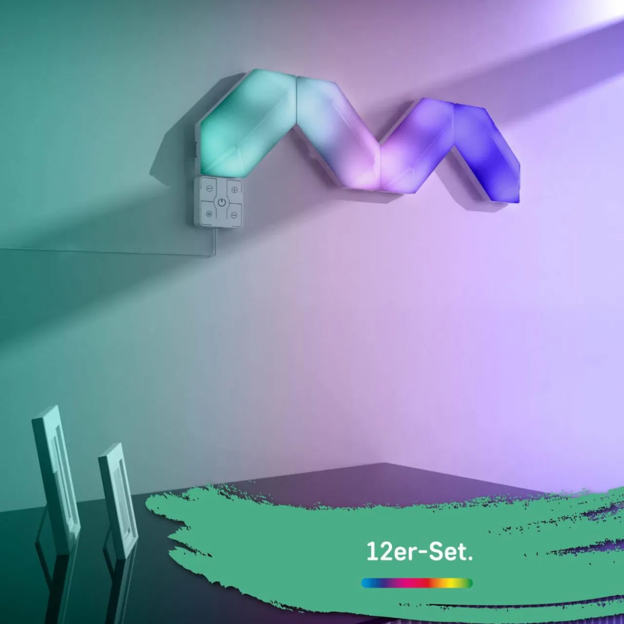 applique_murale_led_magic_panel_rgbw_hexagonal_lot_de__1-1.webp Müller-Licht Applique murale LED Magic Panel RGBW, hexagonal, lot de 12^ Lampes Décoratives