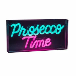 Näve Applique murale LED Prosecco Time transparente 30x15 cm plastique USB RVB^ Lampes Décoratives