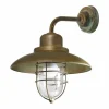 Moretti Luce Applique Patio Cage 3303 laiton ancien/transp.^ Appliques Murales Extérieures
