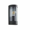 Lindby Appliques d'extérieur Junias, 24cm, anthracite, acier inoxydable^ Appliques Murales Extérieures