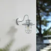 Lindby Appliques d'extérieur Naleta, argent galvanisé, acier^ Luminaires De Terrasse