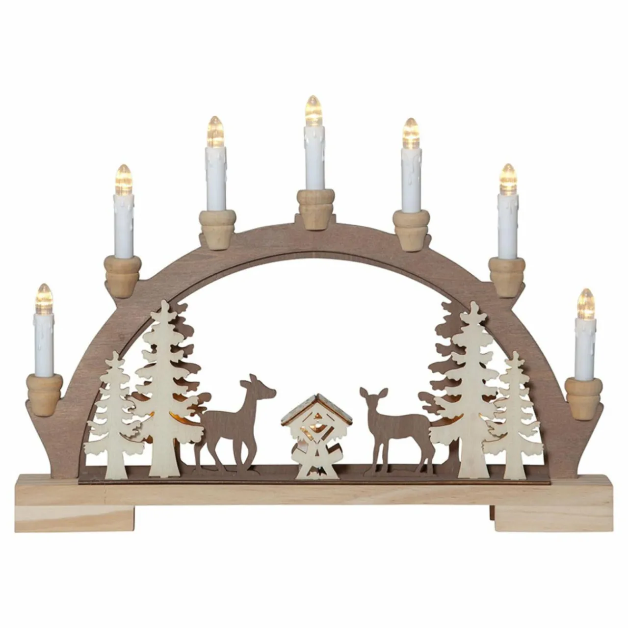arc_lumineux_led_fauna_bois_clair_et_fonc_0.webp STAR TRADING Arc lumineux LED Fauna, bois clair et foncé^ Lumière De Noël