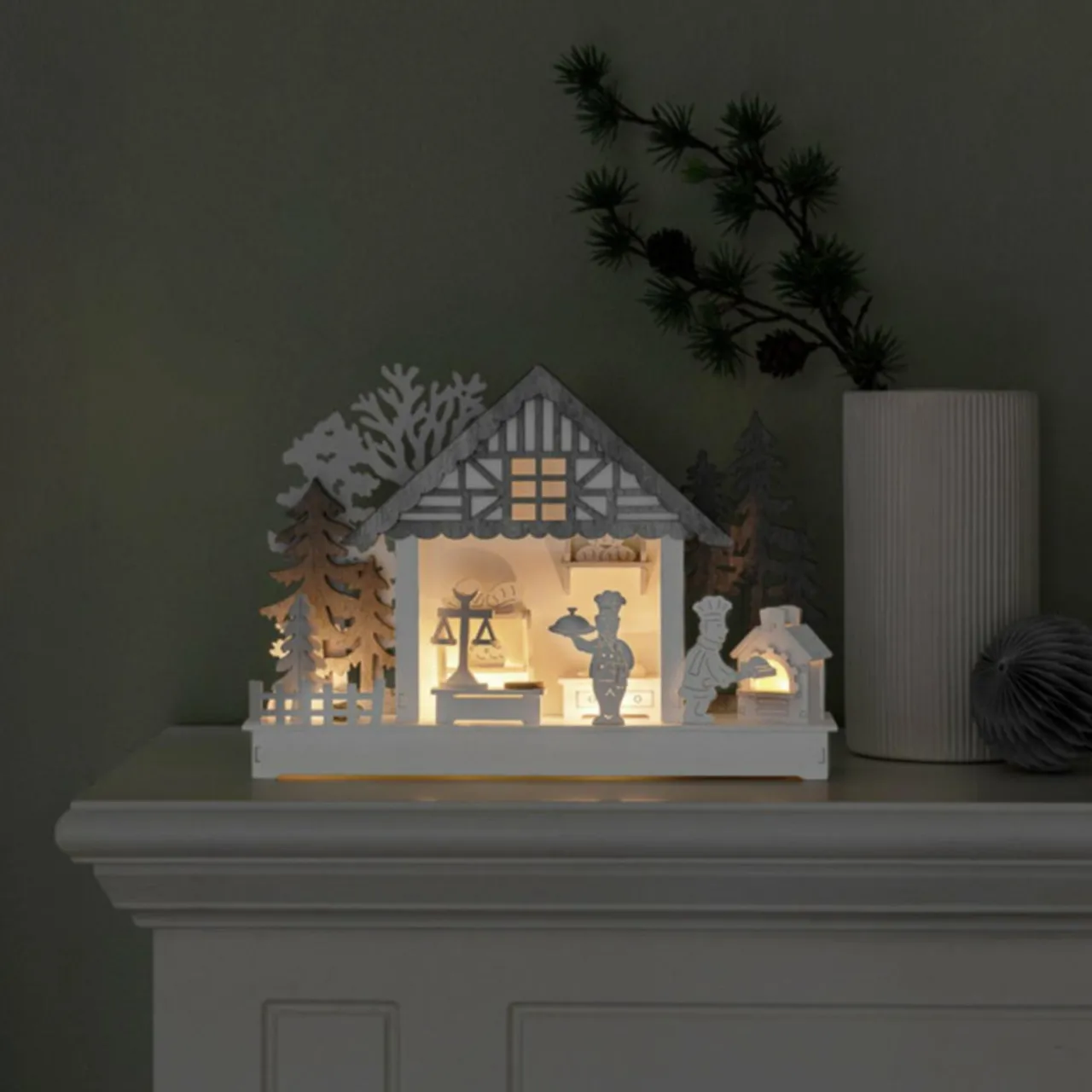 arc_lumineux_led_maison_et_boulangerie_piles_0.webp Konstsmide Christmas Arc lumineux LED Maison et boulangerie, piles^ Lumière De Noël