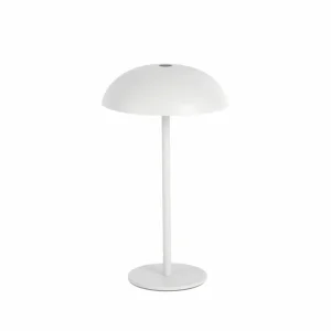 Arcchio lampe de table LED rechargeable Thenra, blanc, support mural^ Lampes Décoratives