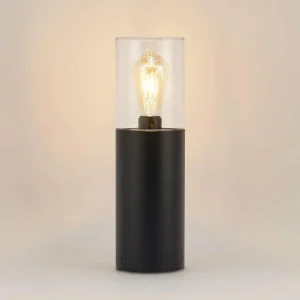 Arcchio Liljana potelet, noir, IP65, E27^ Potelets Extérieurs