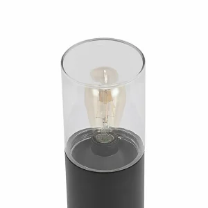 Arcchio Liljana potelet, noir, IP65, E27^ Potelets Extérieurs