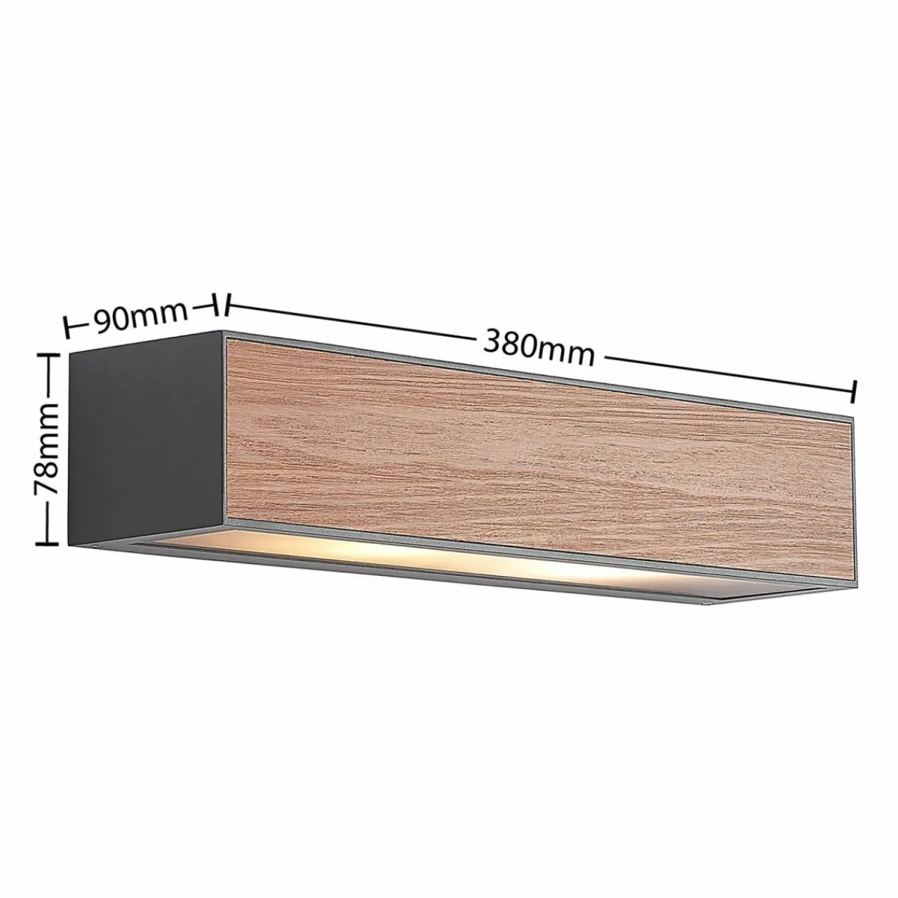 arcchio_miraz_applique_murale_e_aspect_bois_1.webp Arcchio Miraz applique murale, E27, aspect bois^ Appliques Murales Extérieures