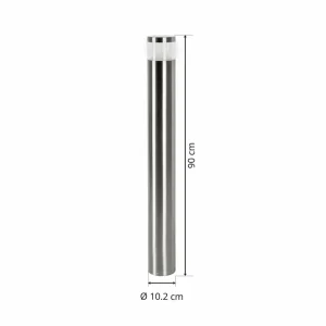 Arcchio Rudolfine borne lumineuse V4A acier inoxydable 90 cm^ Bornes Éclairage Extérieur