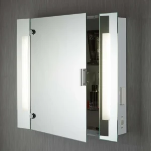 Searchlight Armoire miroir Silva moderne avec éclairage^ Meubles & Aménagements