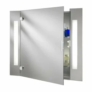 Searchlight Armoire miroir Silva moderne avec éclairage^ Meubles & Aménagements