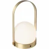 Audo Copenhagen Audo Carrie lampe déco LED rechargeable, laiton^ Lampes Décoratives
